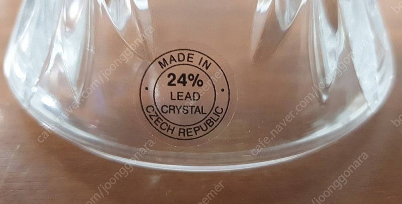 빈티지 임페리얼 크리스탈 허리케인 램프 촛대 택포--6