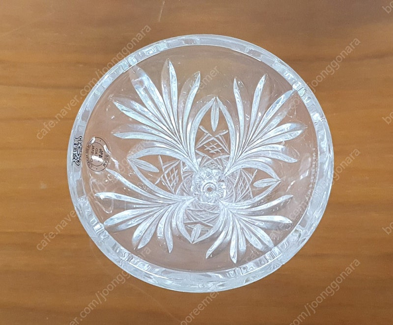 빈티지 임페리얼 크리스탈 허리케인 램프 촛대 택포--8