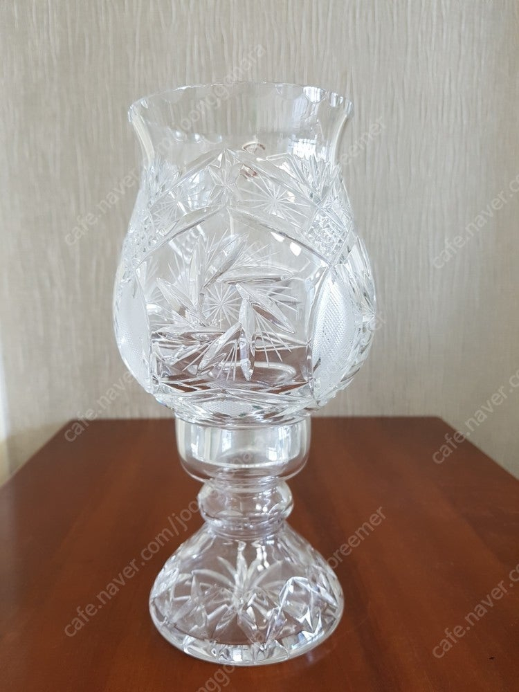 엘리자베스 허리케인 크리스탈 램프 촛대 택포--3