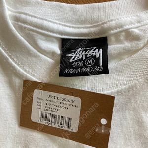 stussy 스투시 멜티드 티셔츠 화이트 사이즈 M (얼음티)택포/새상품/공홈에서 구입 정품..