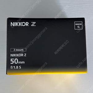 니콘 nikkor z 50mm f1.8 s 미개봉 신품 45만원 캐시백x