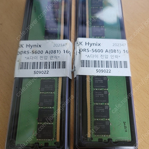 하이닉스 DDR5 A다이 언락 5600MHz 램 16G x 2