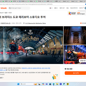 도쿄 해리포터 스튜디오 2024년10월04일 10시 입장권 2매 판매