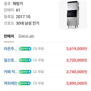 (급매)카이저 imk-3700 조각얼음/간얼음제빙기