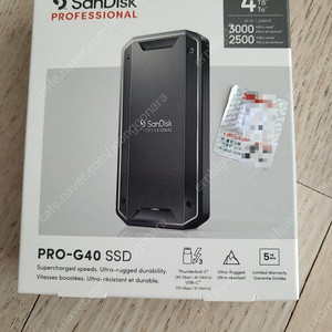 샌디스크 프로페셔널 PRO-G40 SSD 4TB(미개봉)