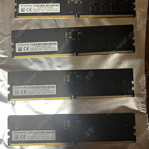 에센코어 KLEVV DDR5 PC5-44800 CL46 파인인포 [16GB] (5600) 흑금치 4장 판매 합니다 .