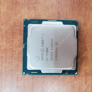 cpu i7-7700k 고장.부품용. 연구용