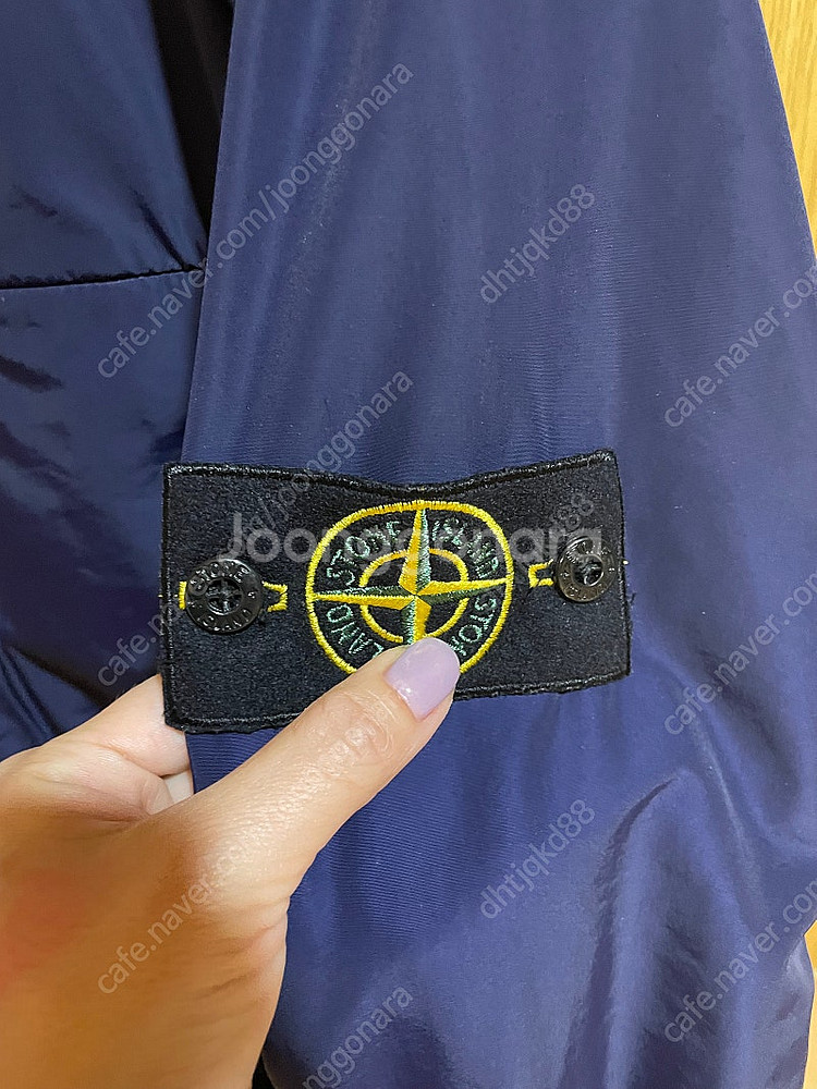 급가격내림)스톤아일랜드 네이비 바람막이 라지 새상품급--3