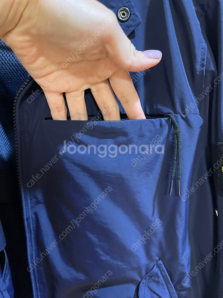 급가격내림)스톤아일랜드 네이비 바람막이 라지 새상품급--7