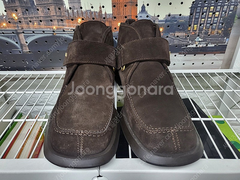 정품/ 베르사체 0757 다크브라운 스웨이드 남성구두 ...--1