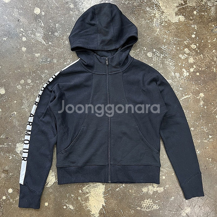 L) 언더아머 후드집업 자켓 운동복 여성 트레이닝복 상의--2