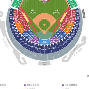 9/14일 잠실야구장 3루 레드석 4연석판매합니다