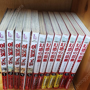 [절판] 카다 미치루, 요시하라 리에코 / 어둠의 고동 1-5권 한글 단행본, 6~12권 일본 원서 / 총 12권 택포