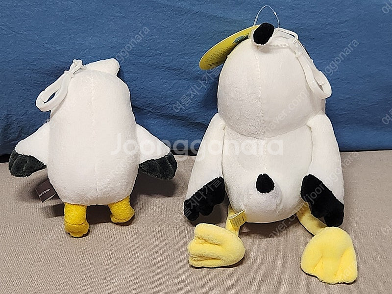 [일괄판매] 동물인형키링 부산갈매기 런즈인형&통영동백이--1