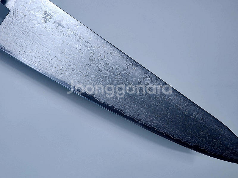교토히비키텐 타마하가네 다마스커스 셰프나이프 270mm--6