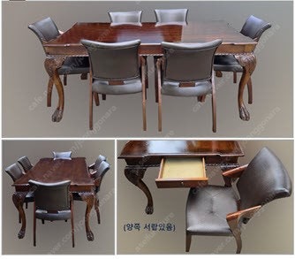 엔틱 빈티지 의자 식탁 웨곤 판매합니다---0