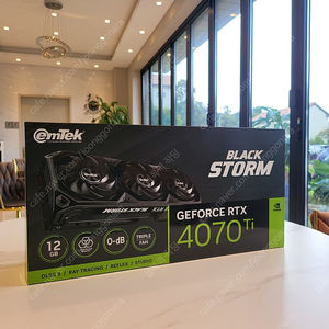 이엠텍 지포스 RTX 4070 TI BLACK STORM D6X 12GB