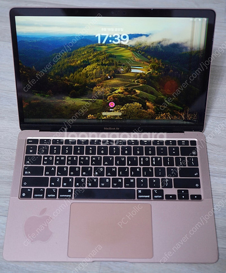액정 파손 손상 m1 2020 Macbook air 2...--0