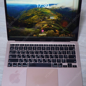 액정 파손 손상 m1 2020 Macbook air 256gb ram 8gb 팝니다.