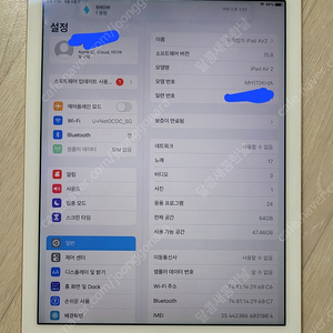 아이패드 에어2 셀룰러 64G