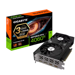 GIGABYTE 지포스 RTX 4060 Ti WINDFORCE OC D6 8GB 제이씨현