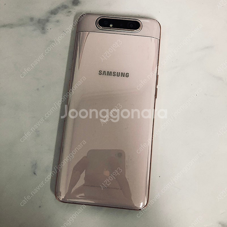 갤럭시 A80 핑크골드 128GB 깨끗한기기 7만원 판...--2