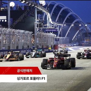 싱가포르 F1 레이스 티켓 양도