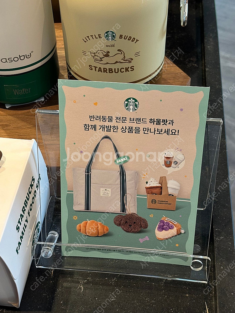 스타벅스 패밀리 네임택 파우치 푸들 강아지 지갑 키링 ...--3