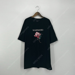 마리몬드 프린팅 반팔 티셔츠 (XL size / BLACK)