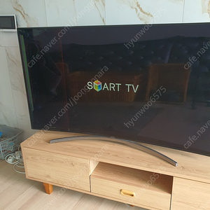 삼성 65인치 커브드 LED TV(왼쪽에줄),,,팝니다