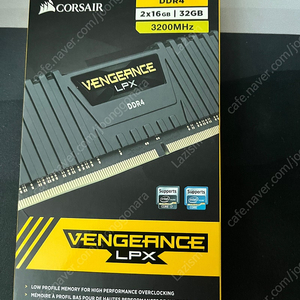 Corsair VENGEANCE LPX DDR4-3200 CL16 (32GB(16Gx2)) 미개봉 팝니다.