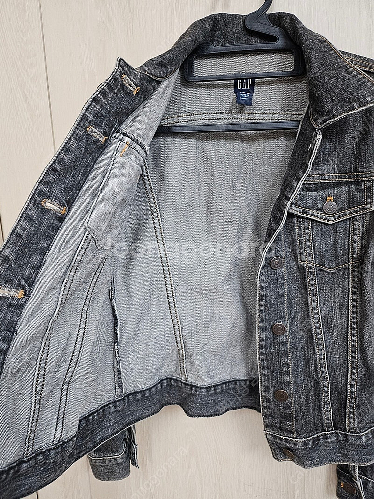 여성 갭 흑청 자켓 XS(44~55)--4