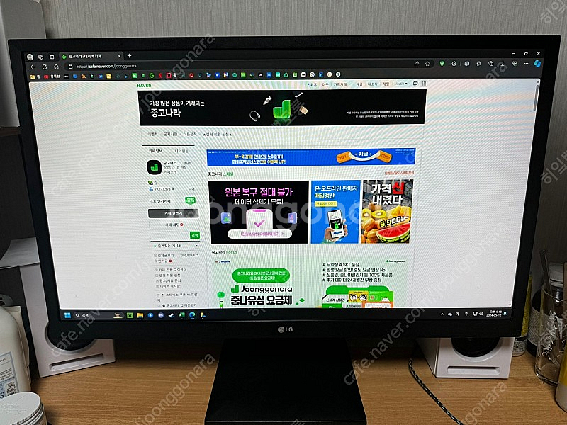 27인치 LG 모니터 27mk400h 10만--0
