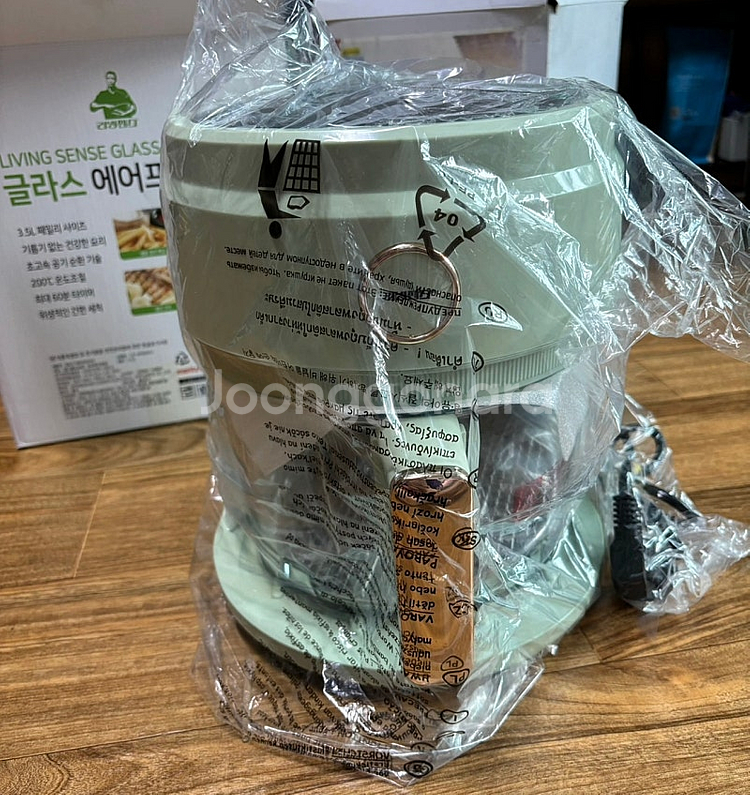리빙센스 글라스 에어프라이어(미개봉 새상품)--2