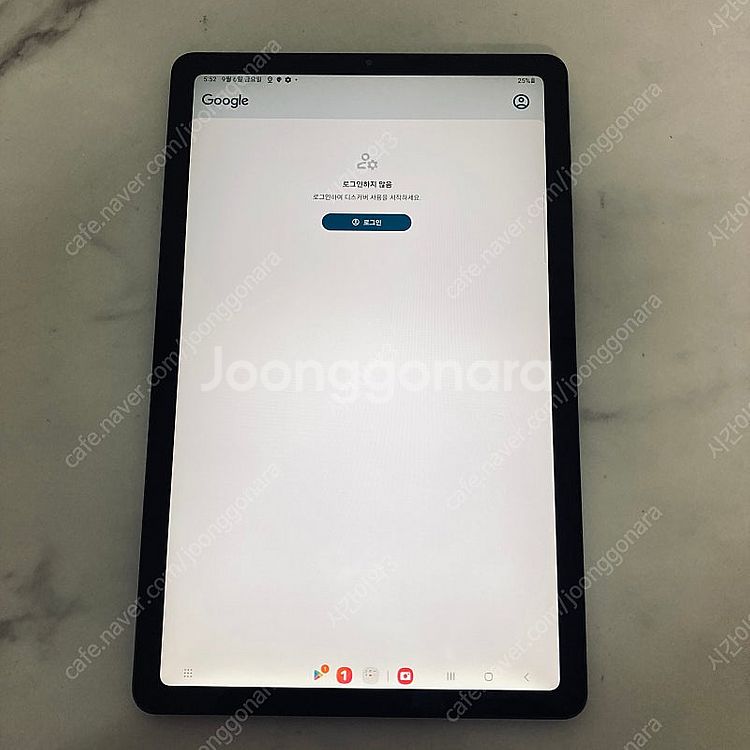 갤럭시 탭S6 LITE 블랙 64G 외관깨끗 12만5천...--5