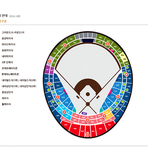 [9/14 롯데 vs 한화] 1루 내야상단석 통로/중앙상단석 3연석 판매