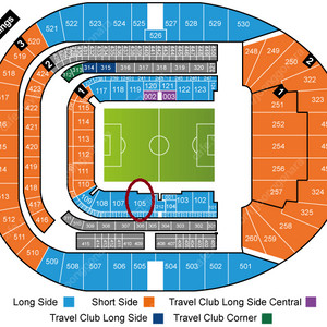 2연석 !!! 영국 9월 21일 토트넘 vs 브랜트포드 직관 1층(105구역) 축구티켓 팝니다. 2연석!!!
