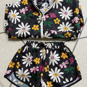 리미떼두두 Black flower windbreak set