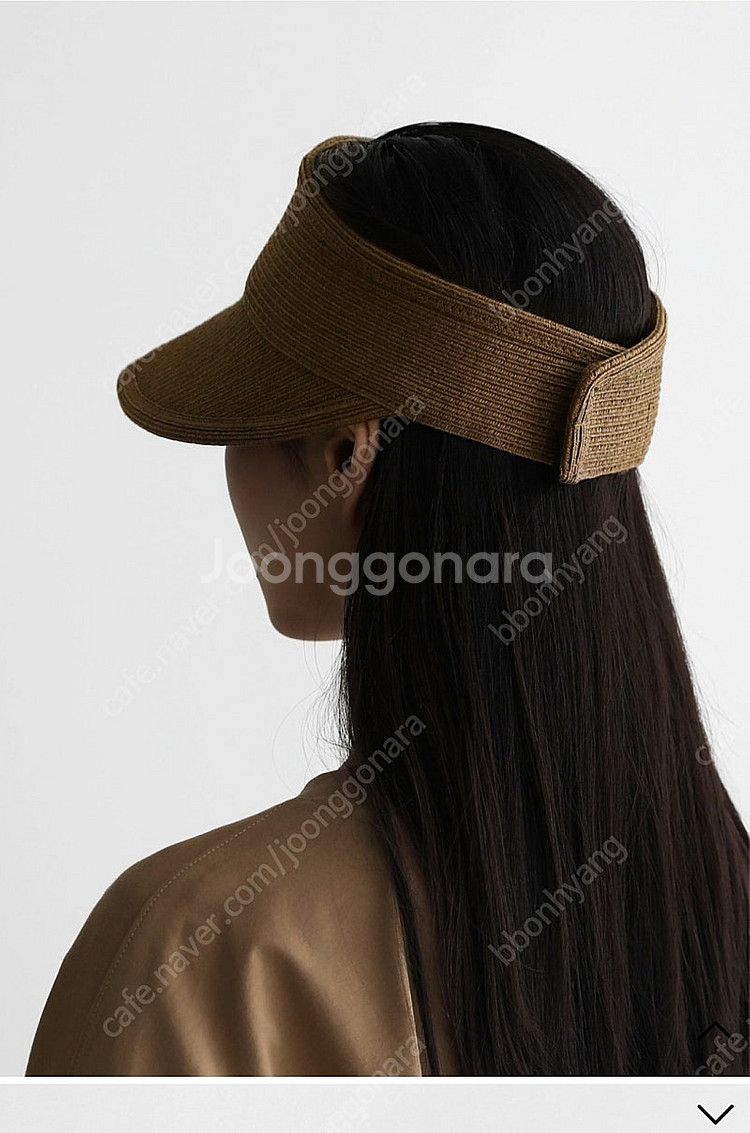 몸빼 내츄럴 벨크로 썬캡 브라운색상 새상품--1