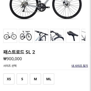 자이언트 패스트로드 SL2 하이브리드 자전거