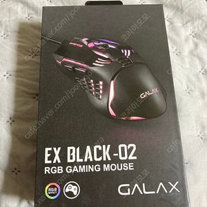 EX블랙 RGB gaming mouse 새상품