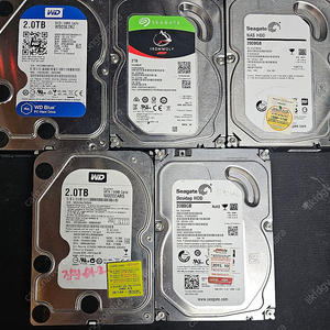 하드 2TB, 1TB, 500GB 각각 팝니다 3.5인치 HDD