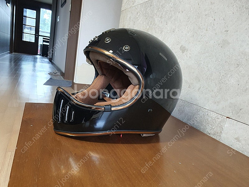 로얄헬멧 풀페이스헬멧 디자인좋은 클래식헬멧 유광블랙--2