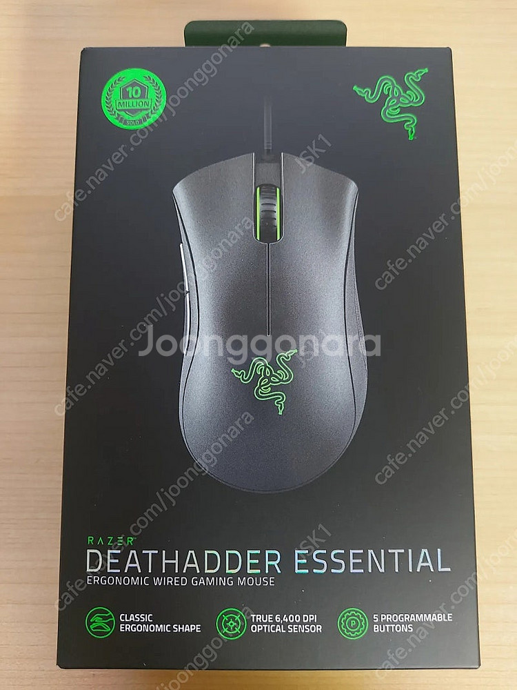 데스에더 에센셜 마우스 유선 국내 정품--0