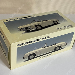 AUTOART Mercedes-Benz 190 SL (화이트) 1/18