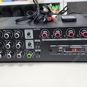 카날스 KANALS EMA-400N 4채널 블루투스 48V 팬 텀 카페 매장 파워 앰프