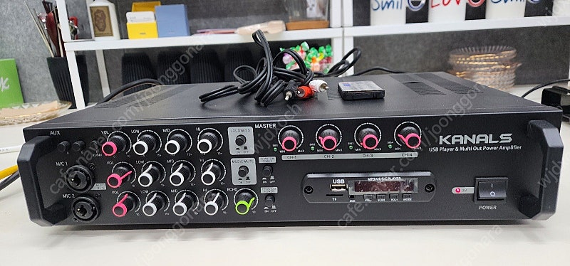 카날스 KANALS EMA-400N 4채널 블루투스 48V 팬 텀 카페 매장 파워 앰프--4
