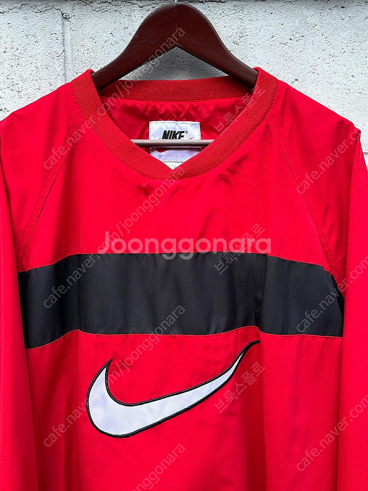 [XXL] 90s NIKE 나이키 빅 스우시 레드 웜업...--1
