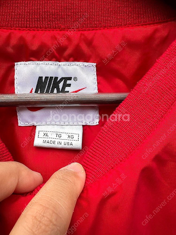 [XXL] 90s NIKE 나이키 빅 스우시 레드 웜업...--2