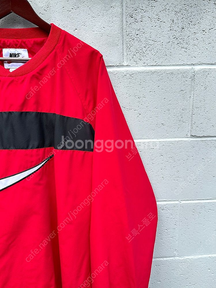 [XXL] 90s NIKE 나이키 빅 스우시 레드 웜업...--4